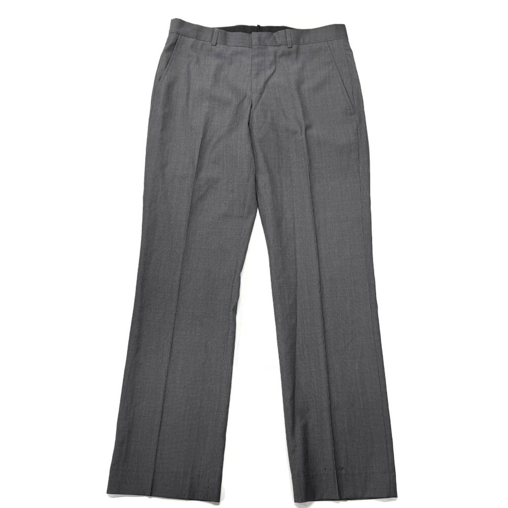 Kenneth Cole Suit Separate Pants Mens 33 x 32 100% Wool Dark Gray Dress $150